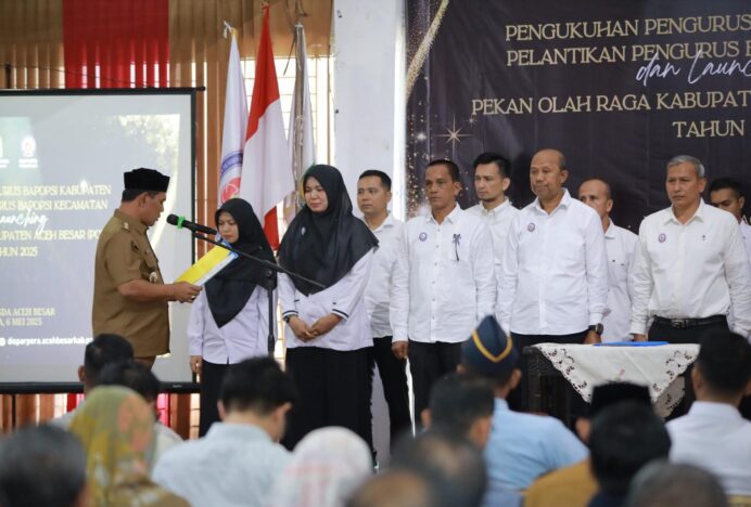 Bupati Aceh Besar Kukuhkan BAPOPSI Kabupaten dan Kecamatan