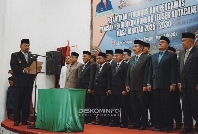 Bupati Aceh Tenggara Kukuhkan Kepengurusan Baru Yayasan Pendidikan Gunung Leuser