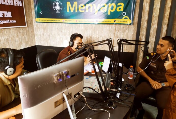 Kejari Aceh Besar Angkat Tema Jaksa Humanis dalam Talkshow Jaksa Menyapa
