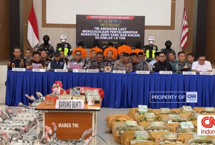 Tak Tanggung-Tanggung, 1,9 Ton Kokain dan Sabu Senilai Rp 7 Triliun Diamankan dari Kapal Thailand