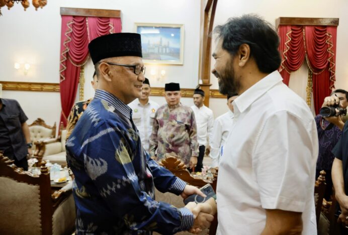Mualem Sambut Kepala BP Haji, Usulkan Penambahan Kuota Haji
