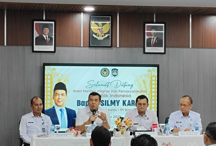 Wamen Imipas Silmy Karim Beri Penguatan di Kanim Banda Aceh