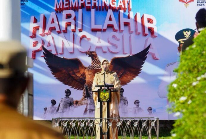 Wali Kota Banda Aceh Pimpin Upacara Hari Lahir Pancasila