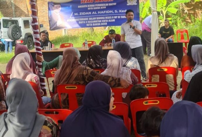 Zidan Al Hafidh Serap Aspirasi Warga Kuta Alam Lewat Reses DPRK Banda Aceh