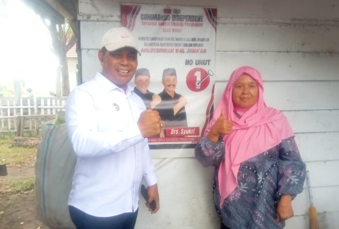 Tak Sengaja Bertemu Bupati Aceh Besar, Bu Tutik Simpatisan Syech Muharram Gembira dan Penuh Haru