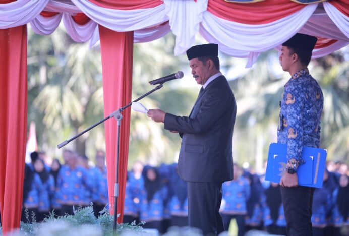 Wabup Aceh Besar Inspektur Upacara Hari Lahir Pancasila