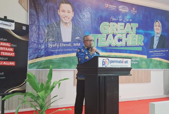 Ratusan Guru Aceh Besar Ikuti Seminar How To Be A Great Teacher