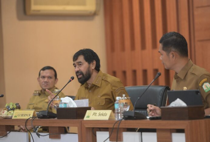 Gubernur Mualem Pimpin Rapim, Dorong Percepatan Realisasi APBA 2025