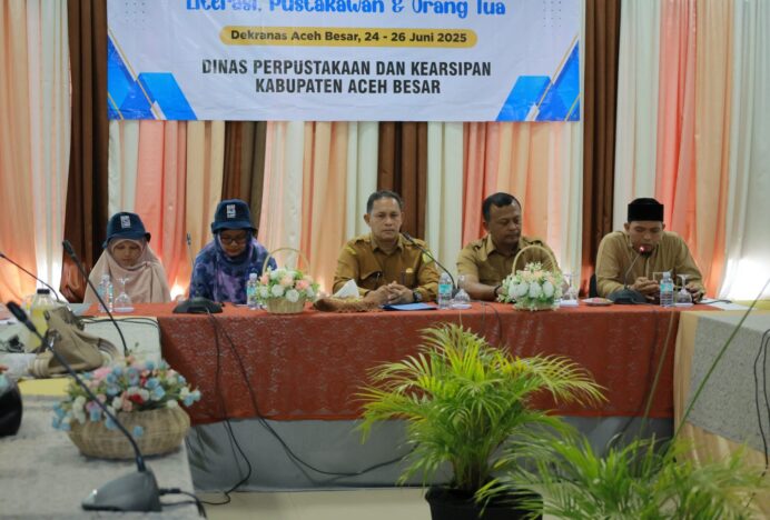 Disperpusip Aceh Besar Gelar Bimtek Membaca Nyaring