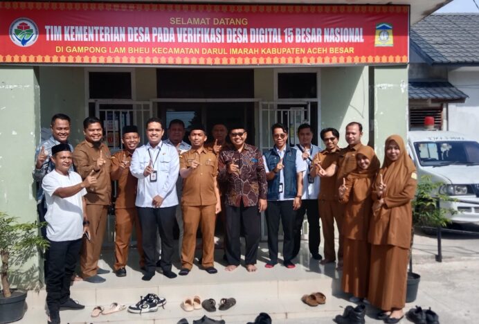 Tim Kemedes RI Tinjau dan Verifikasi Lam Bheu Gampong Digital Aceh Besar