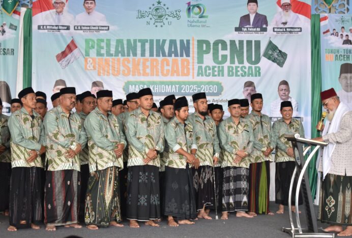 Pengurus PCNU Aceh Besar 2025-2030 Resmi Dilantik
