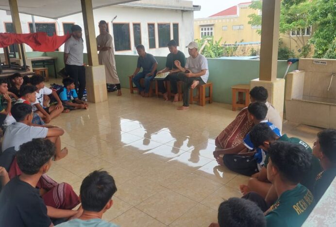 Kegiatan Pemain Sepak Bola Pra PORA Aceh Besar Sebelum Laga Lawan Bireuen