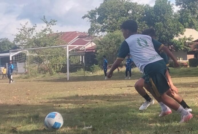 Pelatih Sepak Bola Pra PORA Aceh Besar Terus Sempurnakan Kemampuan Tim