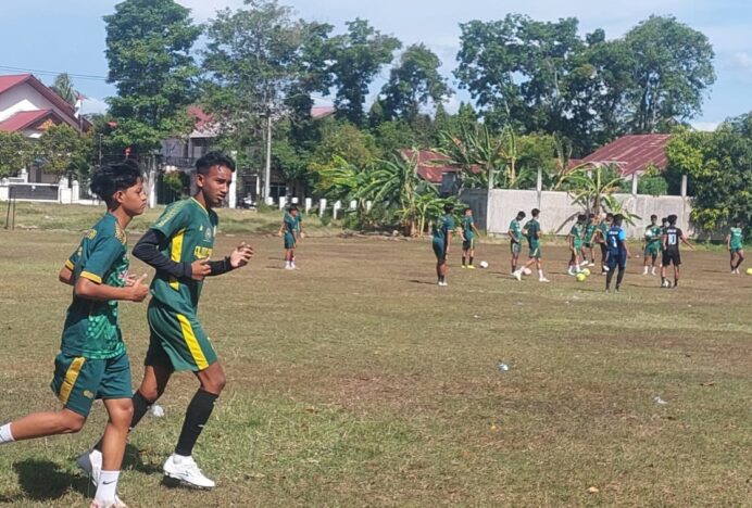 Pemain Sepak Bola Pra PORA Aceh Besar Sudah Siap Tempur Hadapi Babak Playoff