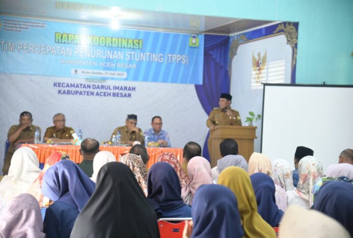 Bupati Buka Rakor TPPS Aceh Besar 2025, Tekankan Jiwa Militansi dan Kepedulian