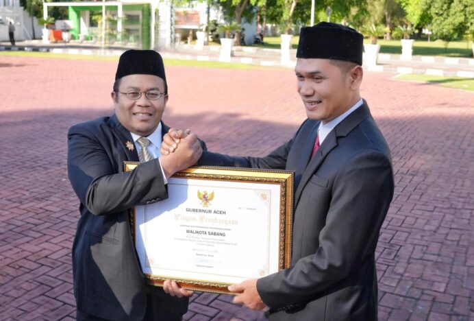 Peringatan Hari Koperasi, Pemko Sabang Dapat Penghargaan Pemerintah Aceh