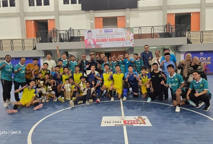 Tim Futsal Pra PORA Aceh Besar Bantai Aceh Utara 3-1, Ichsan Dachi Cetak Hattrick