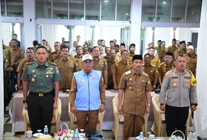 Dandim 0101/KBA Hadiri Peluncuran KMP Serentak Bersama Pemda Seluruh Indonesia di Aceh Besar