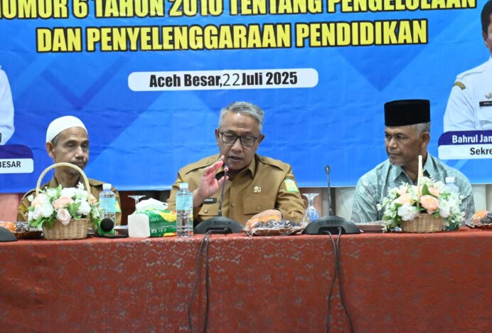 Asisten I Buka FGD Perubahan Qanun Pendidikan Aceh Besar