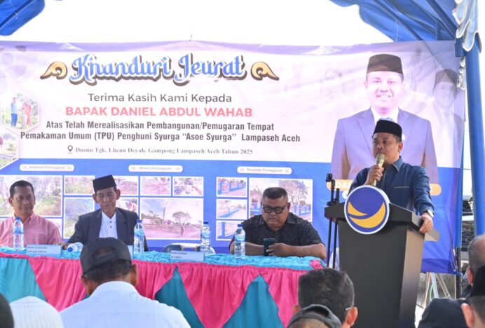 Wakil Ketua DPRK Banda Aceh Daniel Abdul Wahab Inisiasi Pemugaran Pemakaman Lampaseh Aceh