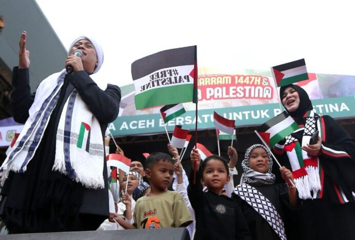Gelar Aksi, Banda Aceh Bersatu untuk Palestina