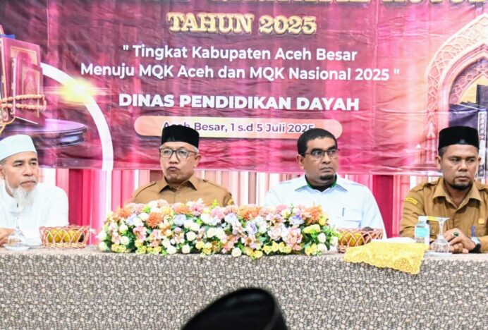 Wakili Bupati, Asisten I Sekdakab Buka Seleksi MQK Tingkat Kabupaten Aceh Besar Tahun 2025