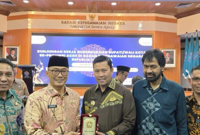 Kunker ke BKN RI, Bupati Haili Yoga Bersama Bupati/ Wali Kota Se-Aceh Fokuskan Isu Manajemen ASN