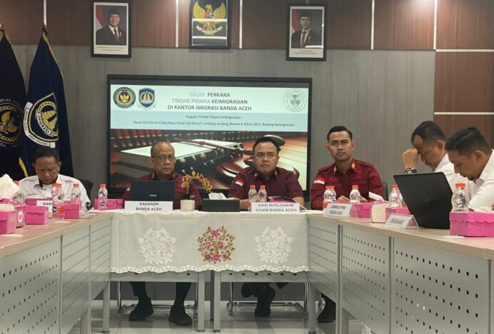Imigrasi Banda Aceh Gelar Perkara Dugaan Pelanggaran Keimigrasian oleh WN Pakistan