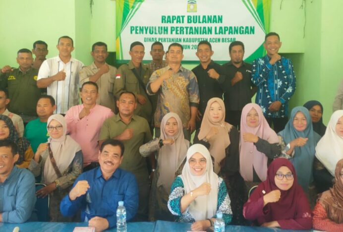 174 Penyuluh Aceh Besar Hadiri Rapat Bulanan, Kadis Dorong Persiapan Pengalihan Kewenangan ke Pusat