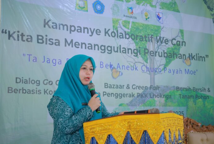 Ketua TP PKK Aceh Besar Ajak Masyarakat Jadi Agen Perubahan Atasi Dampak Perubahan Iklim