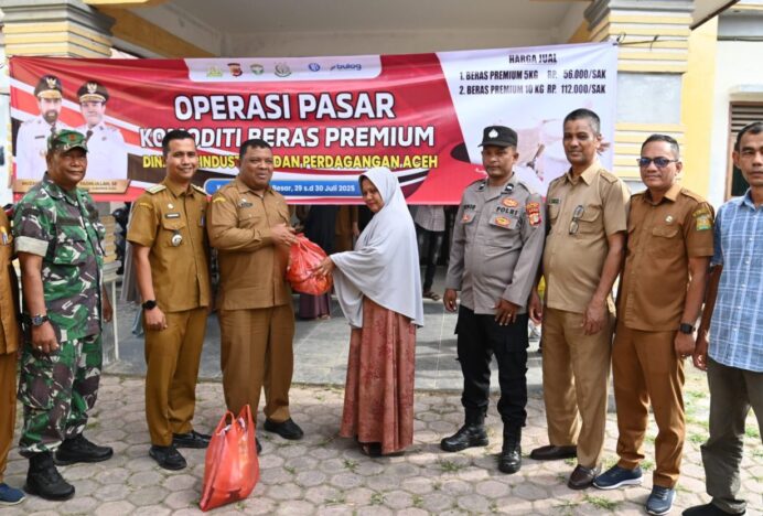 Atasi Lonjakan Harga Beras, Pemkab Aceh Besar Gelar Operasi Pasar Khusus