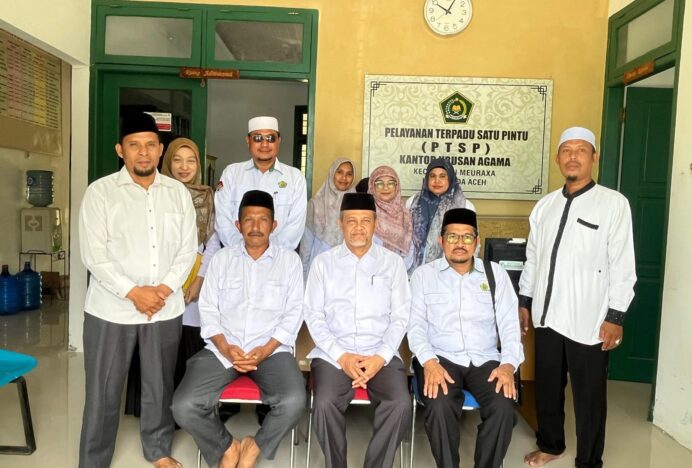 Kakankemenag Kota Banda Aceh Monitoring Pengelolaan Aset Barang Milik Haji di Tiga KUA