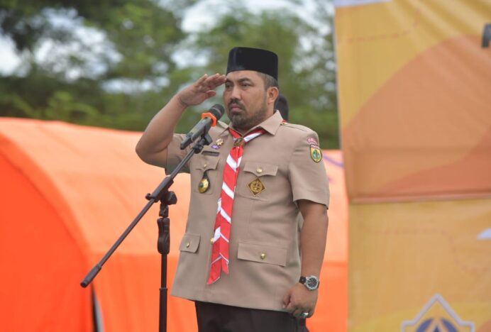 Ka Kwarcab Aceh Besar Muhammad Iswanto Jadi Pembina Upacara Pembukaan PPIM Pesantren Oemar Diyan