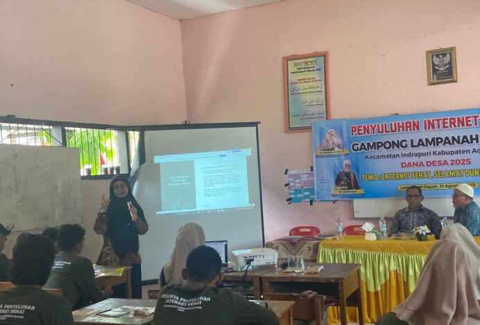 Lampanah Dayah Gelar Penyuluhan Internet Sehat