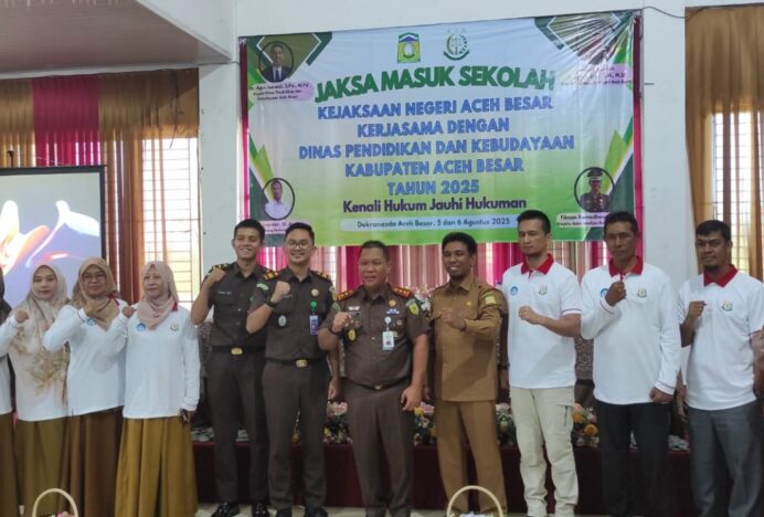 Disdikbud dan Kejari Aceh Besar Kembali Gelar Jaksa Masuk Sekolah