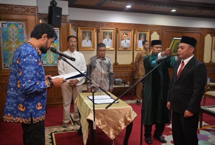 Gubernur Aceh Lantik T Hendra Budiansyah sebagai Wakil Kepala BPKS