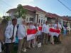 DPC Gerindra Kota Banda Aceh Bagi Bendera Merah Putih di Jalan Raya dan Rumah Warga