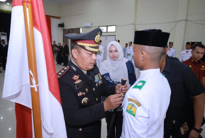 Kapolres Aceh Besar Kukuhkan 72 Paskibraka di Kota Jantho