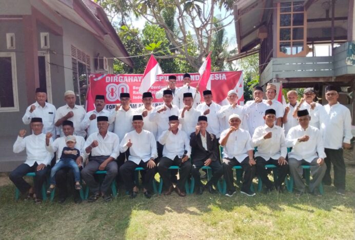Purna Bhakti Pemkab Aceh Besar Gelar Upacara HUT ke-80 RI di Balai Arba’in Lamsayun