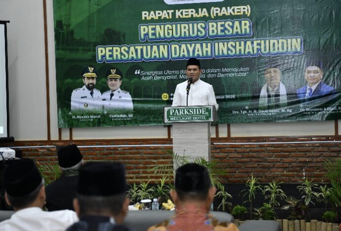 Wagub Fadhullah Buka Raker Pengurus Inshafuddin Aceh 2025