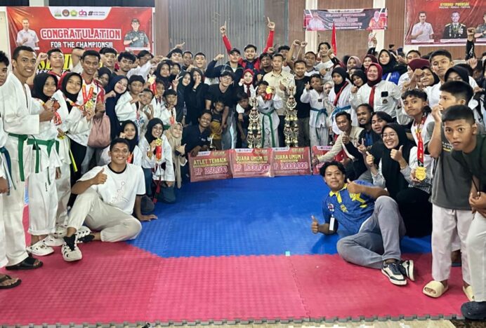 Sabet 114 Medali, Aceh Besar Juara Umum Setda Aceh Taekwondo Championship 2025