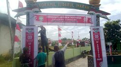 Sambut HUT ke-80 RI, Koramil 11/Darul Imarah Kibarkan Semangat Lewat Dekorasi Merah Putih