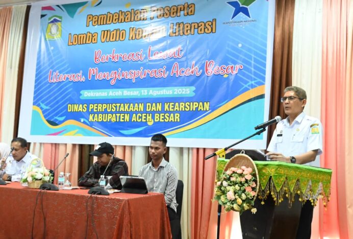 Disperpusip Aceh Besar Bekali 50 Peserta Lomba Video Konten Literasi