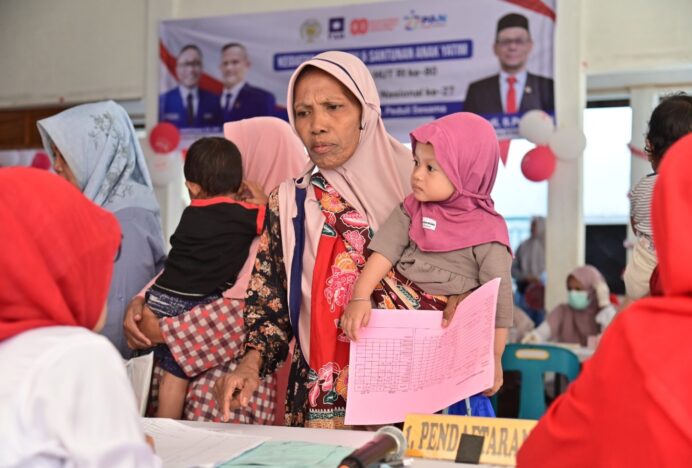 Wakil Ketua DPRK Banda Aceh Gelar Posyandu dan Santunan Anak Yatim di Gampong Ilie