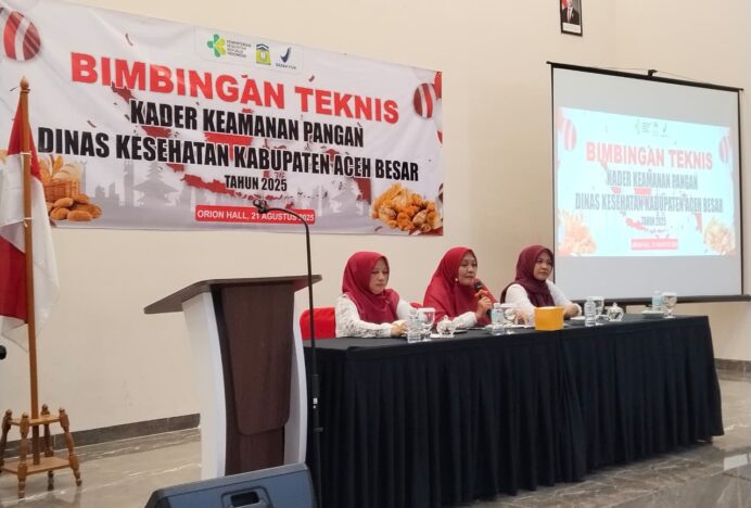 Dinkes Aceh Besar Gelar Bimbingan Teknis Kader Keamanan Pangan