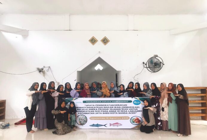Dosen Poltekkes Kemenkes Aceh Gelar Program Gemarikan di Desa Lamjamee