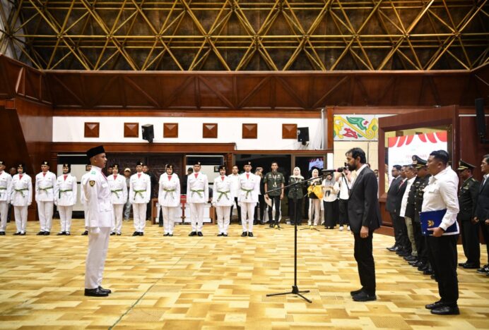 44 Putra-Putri Terbaik Aceh Resmi Dikukuhkan sebagai Paskibraka Tingkat Provinsi 2025