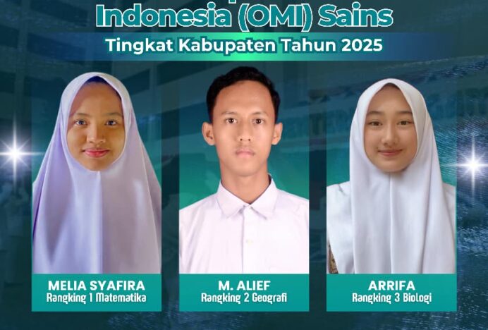 Tiga Siswa OMI Sains MAN 3 Aceh Besar Melaju Ke Tingkat Provinsi