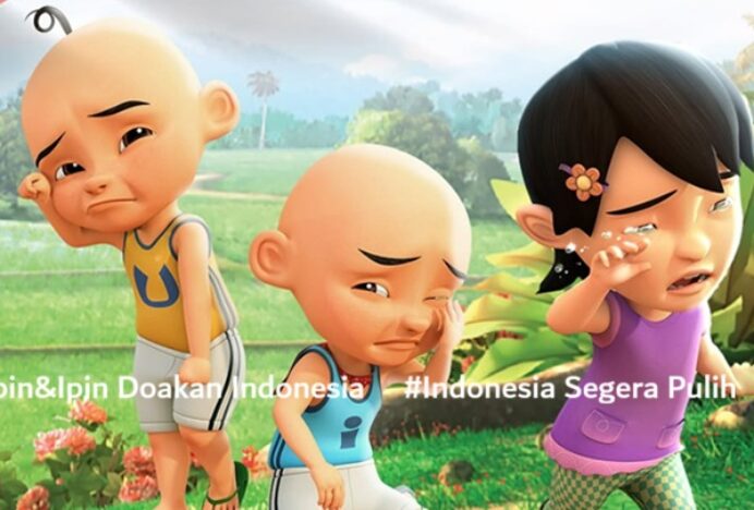 Upin & Ipin Sampaikan Semoga Teman-teman Indonesia Selamat dan Aman