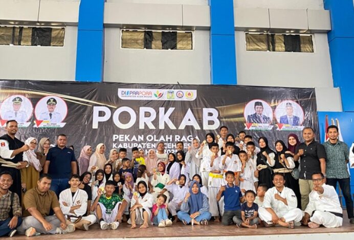 Kuta Cot Glie Kumpulkan 9 Medali PORKAB 2025